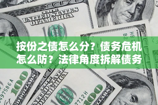 北京按份之债怎么分？债务危机怎么防？法律角度拆解债务分配与风险自保指南