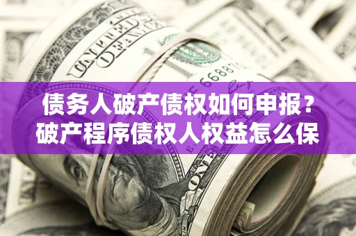 北京债务人破产债权如何申报？破产程序债权人权益怎么保障？