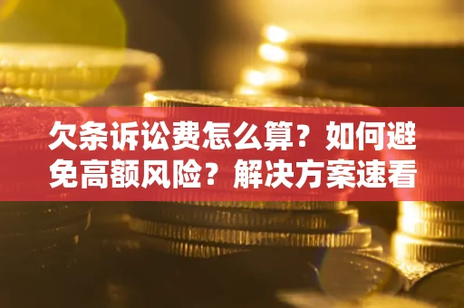 北京欠条诉讼费怎么算？如何避免高额风险？解决方案速看！