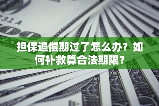 北京担保追偿期过了怎么办？如何补救算合法期限？