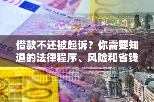 北京借款不还被起诉？你需要知道的法律程序、风险和省钱技巧